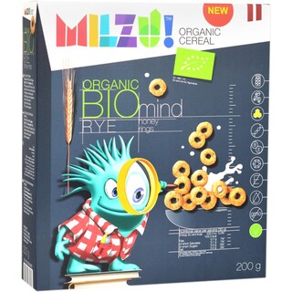Milzu | Cereale cu secara inele cu miere bio Mind 200g