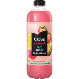 Cappy | Lemonade | Bautura racoritoare cu suc de lamaie si capsuni 1.25L
