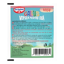 Dr. Oetker | Gallus | Vopsea rosie, 10 oua,