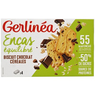 Gerlinea | Biscuiti proteici cu ciocolata si cereale 200g