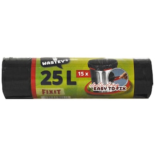 Wastey’s | Saci menajeri cu banda elastica 25L, 15 bucati