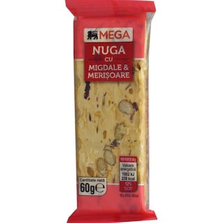 MEGA | Nuga cu migdale si merisoare 60g