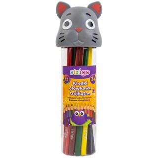 Strigo | Creioane triunghiulare, 12 culori
