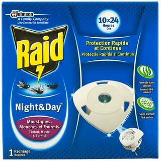 Raid | Night&Day | Rezerva impotriva mustelor, tantarilor si furnicilor