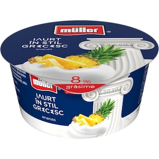 Muller | Iaurt in stil grecesc cu ananas 140g