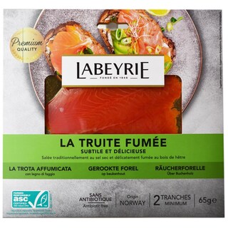 Labeyrie | Pastrav afumat cu lemn de fag 65g