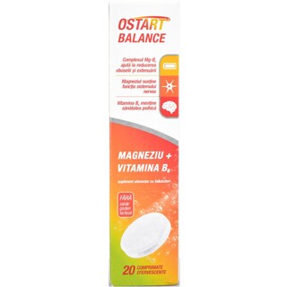 Ostart | Comprimate efervescente Magneziu + Vitamina B6