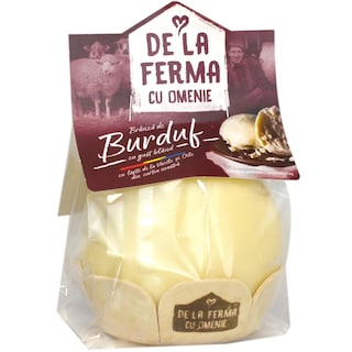 De la ferma cu omenie | Branza de burduf din lapte de vaca si oaie 350g