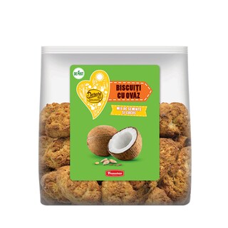 Franzeluta | Daruri din Moldova | Biscuiti cu ovaz, mix de seminte si cocos 300g