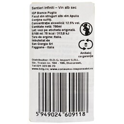 Tinazzi | Vin alb sec IGP Bianco Puglia 0.75L