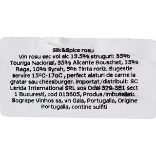 Silk&Spice | Vin rosu Red Blend 0.75L