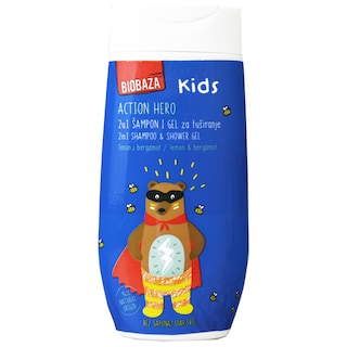 Biobaza | Kids | Sampon si gel de dus pentru copii Action Hero 250ml