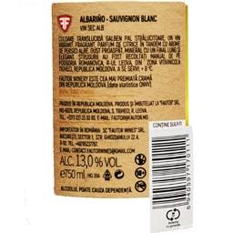 Fautor | Aurore | Vin alb sec Albarino & Sauvignon Blanc 0.75L