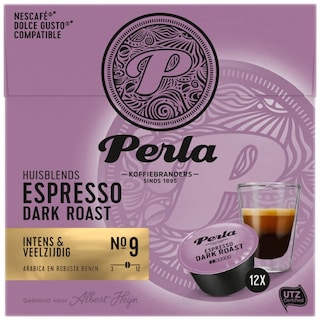 Perla | Cafea Espresso Dark Roast, 12 capsule