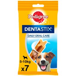 Pedigree | DentaStix | Hrana complementara pentru caini, 5-10 kg, 7 batoane, 110g