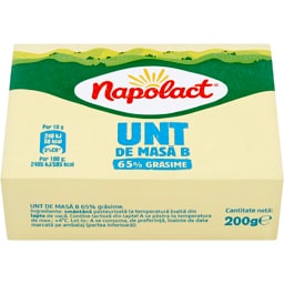 Napolact | Unt de masa B 65% grasime 200g