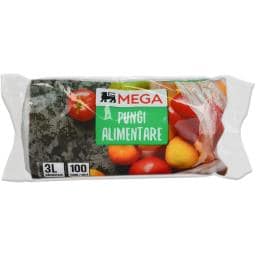 Pungi alimentare, 3L, 100 bucati