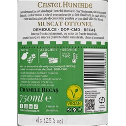Castel Huniade | Vin alb demidulce Muscat Ottonel 0.75L