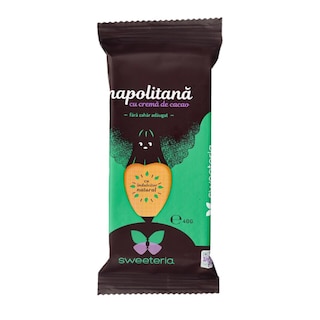 Sweeteria | Napolitana cu crema de cacao, fara zahar adaugat 40g