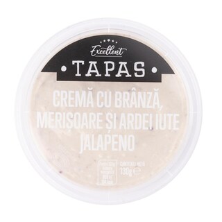 Excellent | Tapas | Crema cu branza, merisoare si ardei iute jalapeno 130g