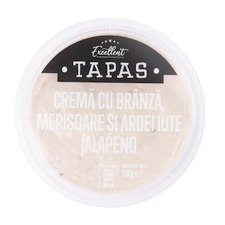 Excellent | Tapas | Crema cu branza, merisoare si ardei iute jalapeno 130g