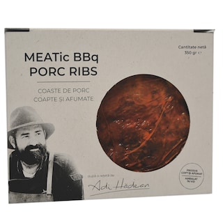 Meatic | Coaste de porc coapte si afumate 350g