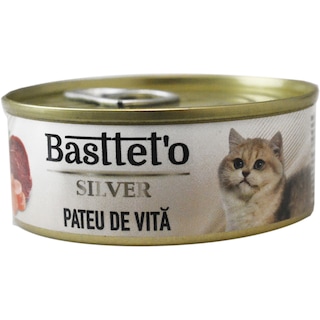 Bastteto | Hrana umeda pentru pisici, pateu de vita 85g