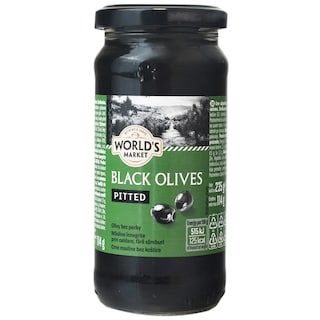 World's Market | Masline negre fara samburi 235g