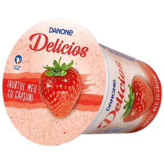 Danone Delicios | Iaurt cu capsuni 400g