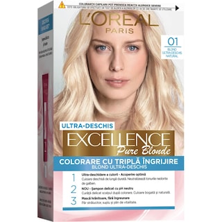 L'Oreal Paris | Excellence | Vopsea pentru par blond ultra deschis natural 01