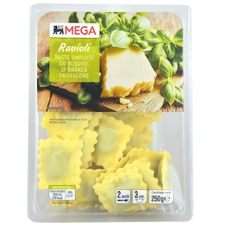 MEGA | Ravioli cu busuioc si branza Provolone 250g