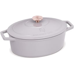 Berlinger Haus | Oala din fonta emailata ovala cu capac 30 cm