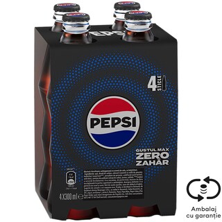 Bautura racoritoare carbogazoasa cu aroma de cola 4x300ml