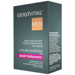 Gerovital | Men | Lotiune dupa ras cu acid hialuronic 100ml