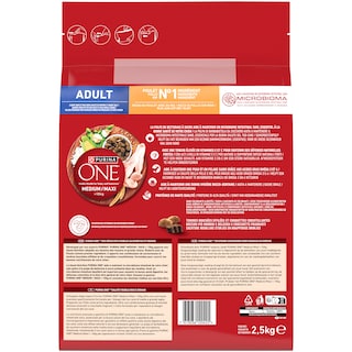 Purina One | Hrana caini pui,orez ,adult 2.5kg
