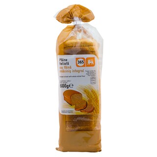 365 | Paine feliata cu faina macinis integral 600g