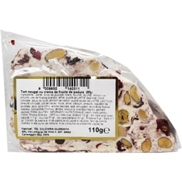 Quaranta | Felie de tort nougat cu migdale, alune si diverse fructe 110g