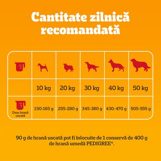 Pedigree | Hrana uscata pentru caini adulti cu vita si legume 500g