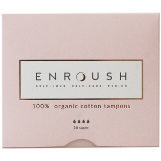 Enroush | Tampoane din bumbac, Super, 16 bucati