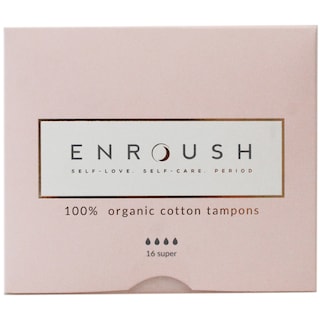 Enroush | Tampoane din bumbac, Super, 16 bucati