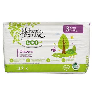 Nature's Promise Eco | Scutece bebelusi Marimea 3, 5-9 kg, 42 buc