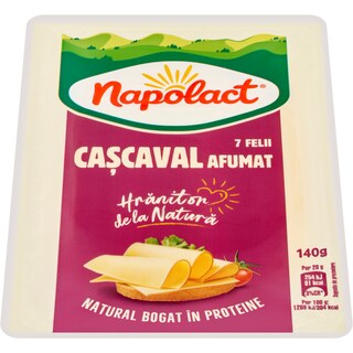 Napolact | Cascaval afumat felii 140g