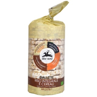 Alce Nero | Galette bio orez si cereale integrale 100g