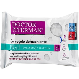 Doctor Fiterman | Ideal | Servetele demachiante, 20 bucati