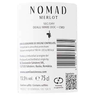 Nomad | Vin rosu sec Merlot 0.75L