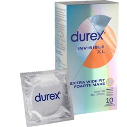 Durex | Prezervative Invisible XL 10 bucati