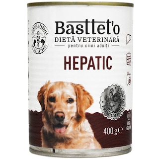 Bastteto | Hrana umeda dietetica pentru caini, Hepatic 400g