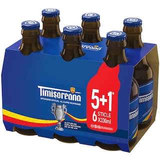 Timisoreana | Bere blonda 5+1 x 0.33L