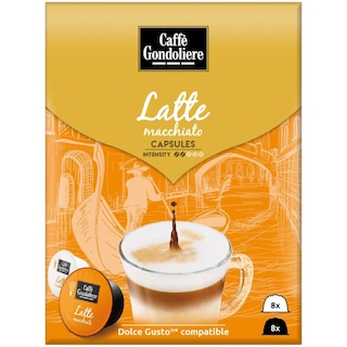 Caffe Gondoliere | Cafea Latte Macchiato, 8 bauturi