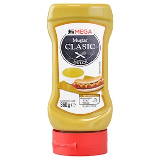 MEGA | Mustar clasic dulce 360g